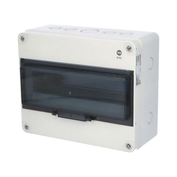 FLATBOX 5913 cabinet, 13TE, 220x270x121mm, transparent plastic door, IP65 image 2