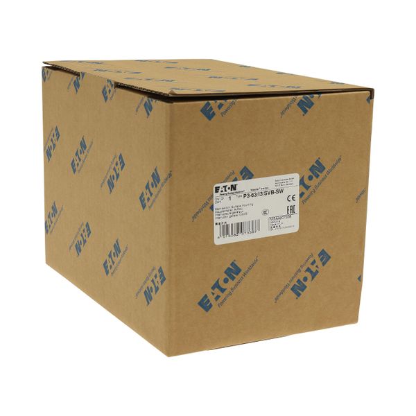 P3-63/I3/SVB-SW On-Off switch, P3, 63 A, surface mounting, 3 pole, STOP function, With image 38