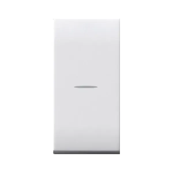 AXIAL SWITCH WITH LENS, DOMUS S44, RAL 9010 COLOUR, 1P 10AX LIGHTABLE - GLOSSY FINISH - 1 MOD. image 1