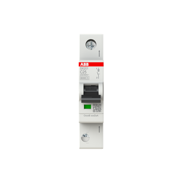 Circuit breaker Flexline C-Char., 6kA, 25A, 1P FlexLine Push-in technology image 1