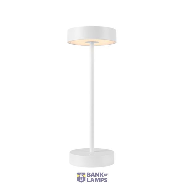 VINOLINA, table lamp, battery, IP54, 2700/3000K, TOUCH, white image 1