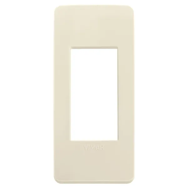 PlanaUp 1M panel cover plate, matt ivory image 1