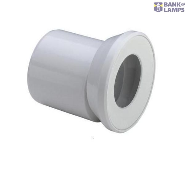 WC connection with eccentric sleeve Ø110mm, white image 1