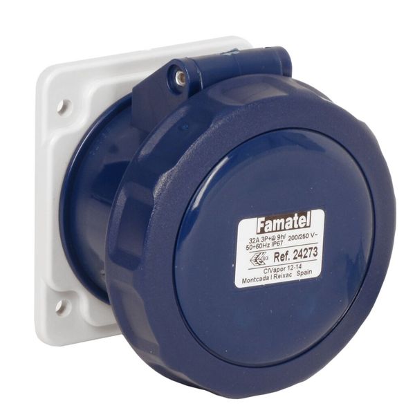 Built-in socket 24273 IP67/230V/32A/3P image 2