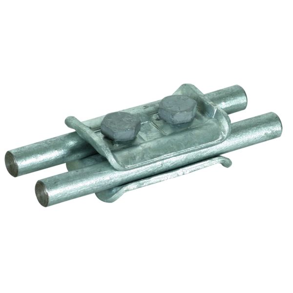 Parallel connector St/tZn for Rd 7-10mm image 1