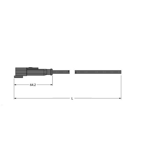 Deutsch Connector Connection Cable   DT04-2P-A-10/TXL image 1