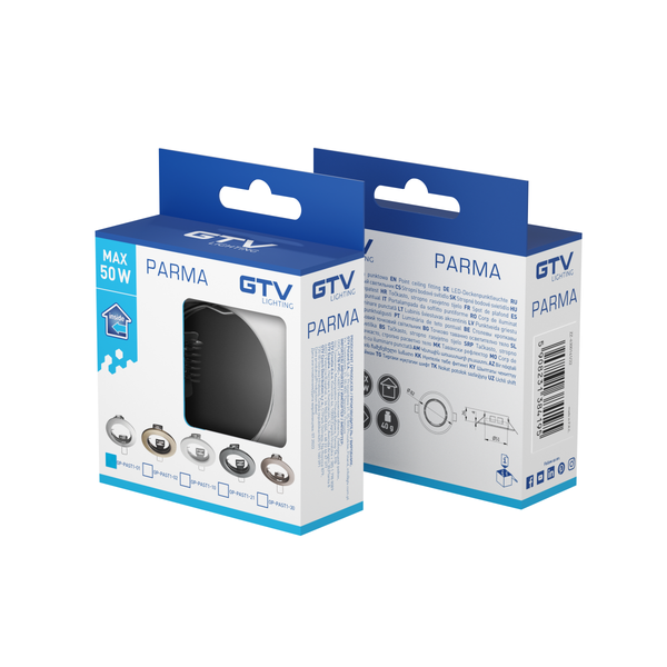 Spot luminaire housing PARMA, IP20, round, chrome image 3