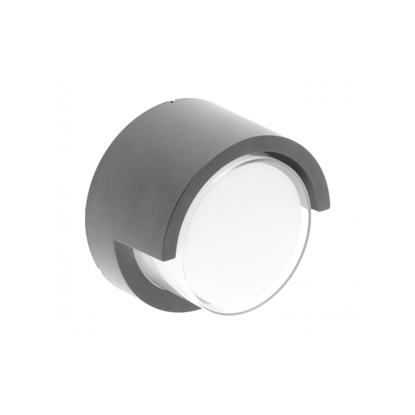 LED facade luminaire CANTI II, 12 W, 1000 lm, IP65, 4000K, round, gray image 1