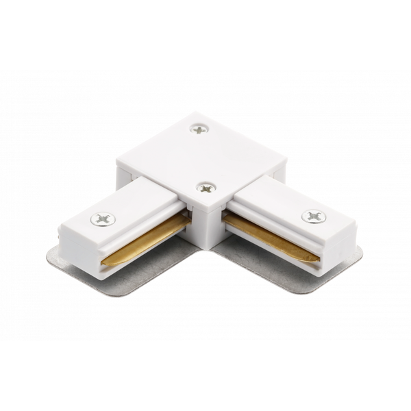 Electrical corner connector L 1-phase, white image 1