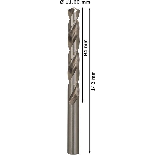 Metal drill bits HSS-G, DIN 338 11,6 x 94 x 142 mm 5 pcs. image 2