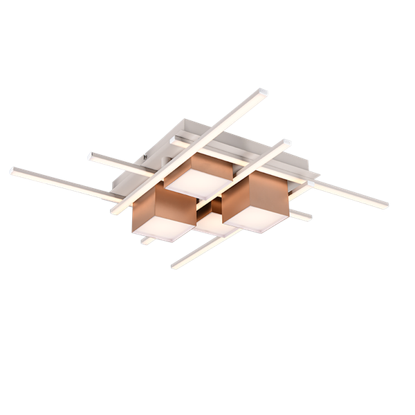 Roger LED ceiling lamp coffee brown image 1