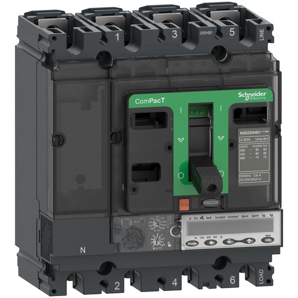 NSX250HB1 75kA AC 3P 220A 6.2EM image 2