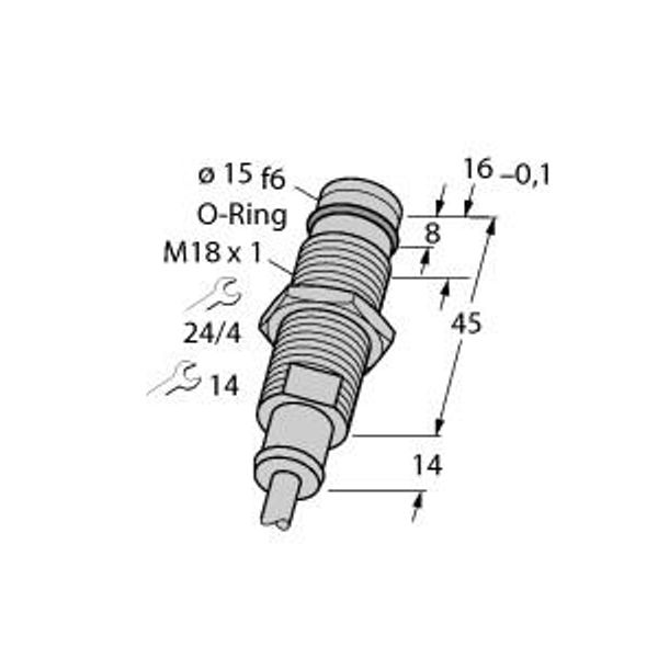 Inductive Sensor For High Pressures   BID2-G180-Y0/S220 image 1