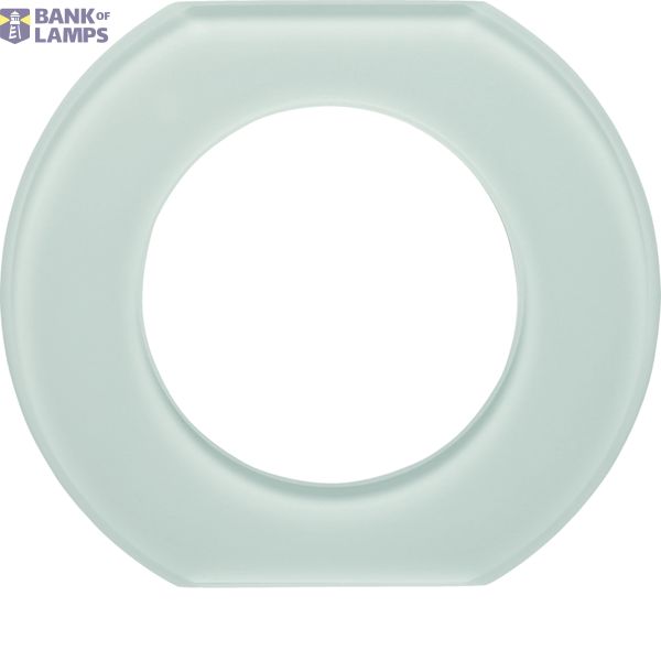 Cover frame 1-piece center piece, Glass Series, polar white image 1