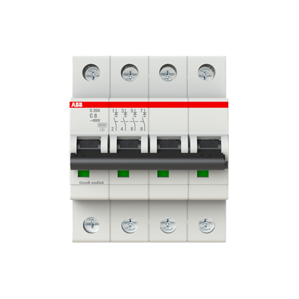 S204-D10 Miniature Circuit Breaker - 4P - D - 10 A image 5