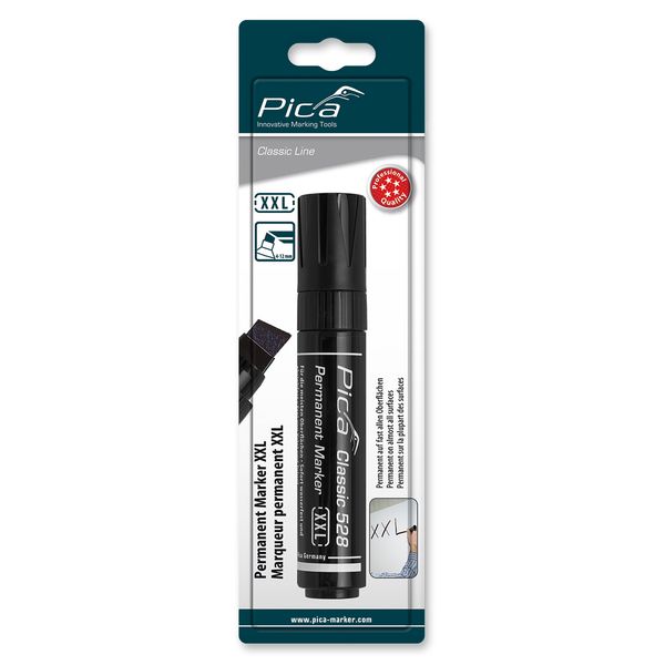 Pica 528/46 Permanent Marker XXL 4-12mm black, bli image 1