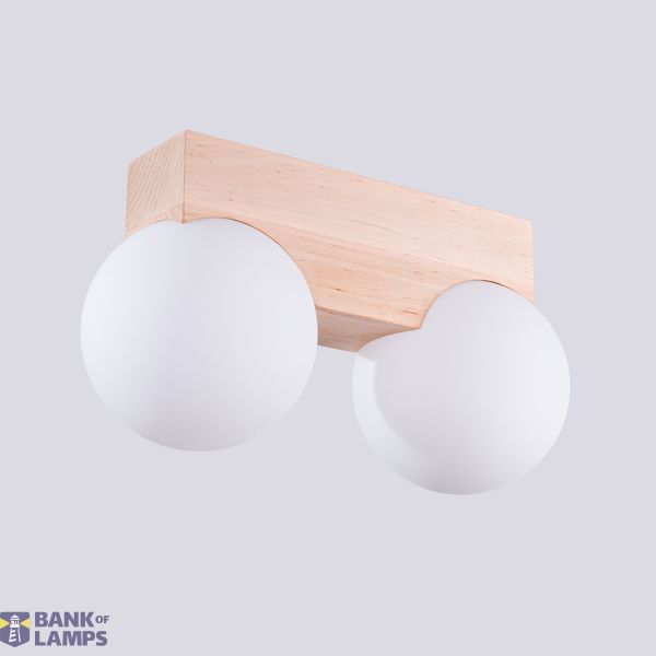 Ceiling lamp BULBO 2 natural wood image 12
