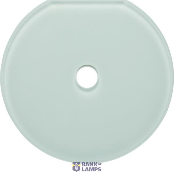 Cover frame 1-way end piece for rotary switch. Glass series, polar white image 1
