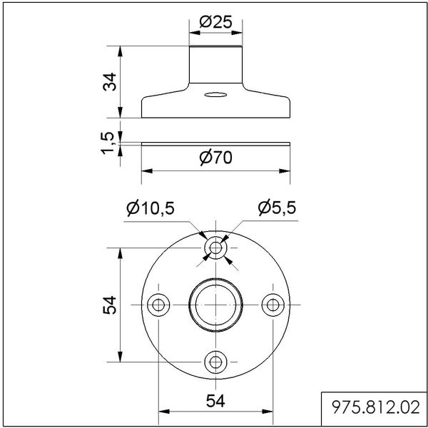 Base for surface mounting BK image 3