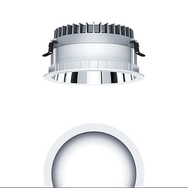 PANOS R R200 4k-840 LDO H AL WH - LED ceiling-recessed luminaire image 1