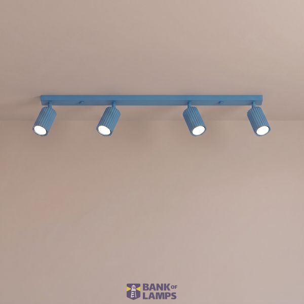 Ceiling lamp KARBON 4L azure image 6