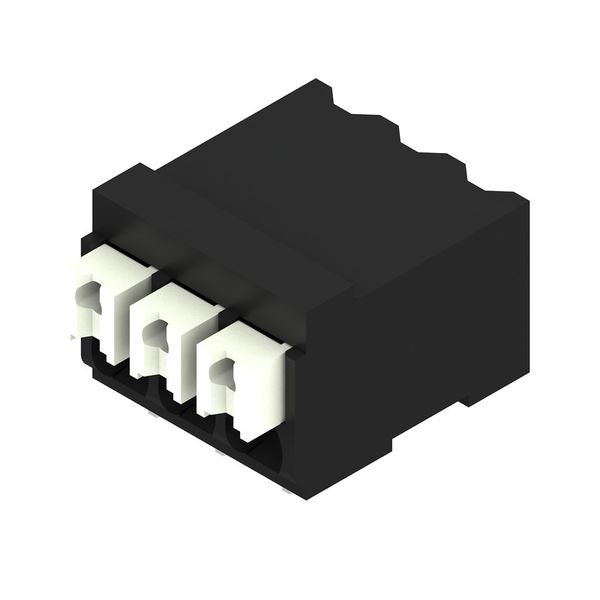 Printed circuit board terminals, 3.50 mm, Number of poles: 3, 90°, black, PUSH IN with actuator, Clamping range, max. : 1.5 mm², Tape image 2