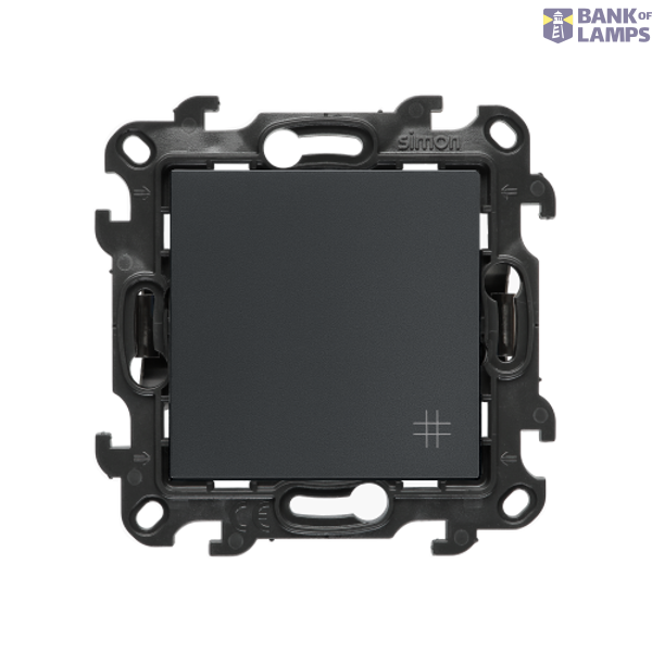 Intermediate switch, (module), Simon 24, IP20/IP44, 10AX, graphite mat image 1