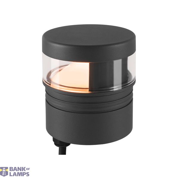 M-POL S Polehead 180°, low-glare, lamp head, anthracite, 10W, 750lm, 2700K, CRI80 image 1