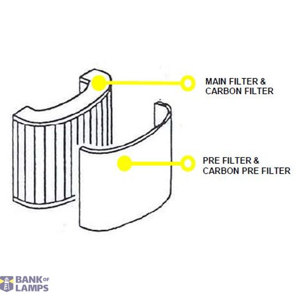 Carbon ESAB PK10 pre-filter image 1