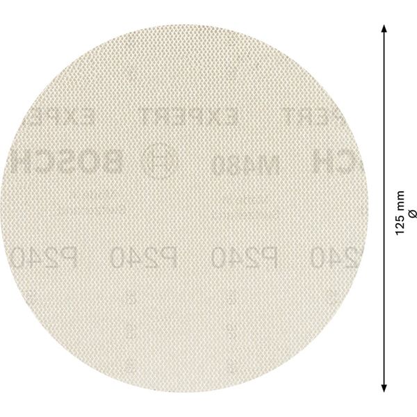 EXPERT M480 Sanding Net for Random Orbital Sanders 125 mm, G 240 50-pc image 2