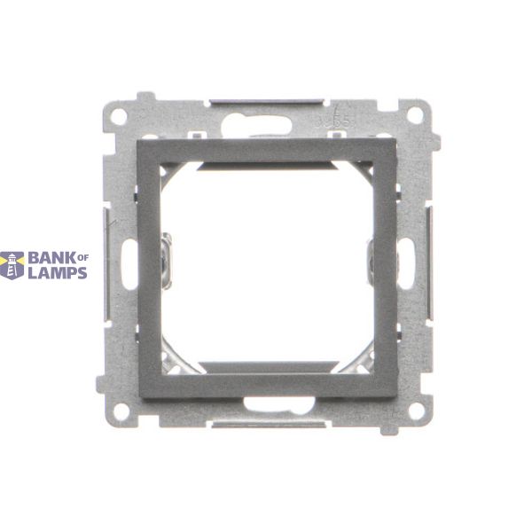 Transition adapter for 45x45 mm fitting type, (module), graphite mat image 1