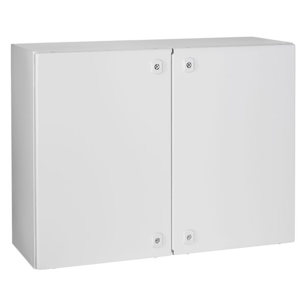 Wall-mounted enclosure 2 doors IP54 H=600 W=800 D=300mm image 1