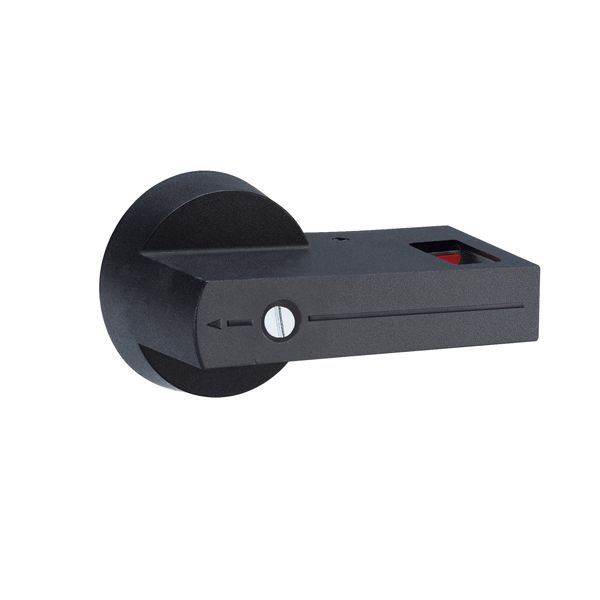 Direct operating lever handle, padlockable. Rotating type with screw fixing on switch disconnector, 360mm. Black image 1