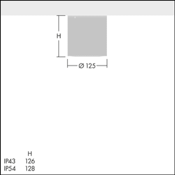 CHAL3 MSF125 1400-840 EHF RSB - LED ceiling-recessed luminaire image 2