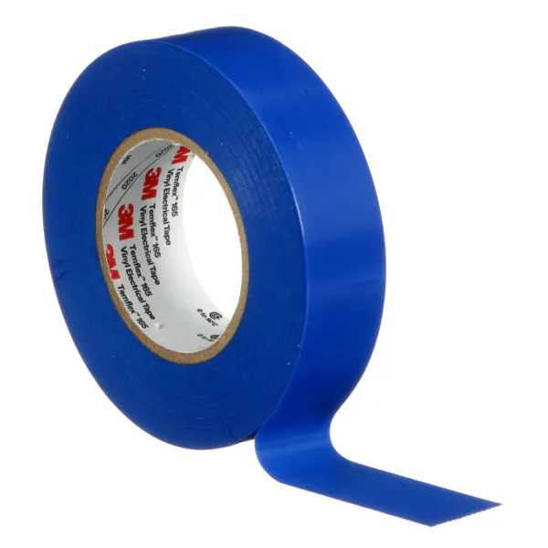 3M™ Temflex™ Vinyl Electrical Tape 165, Blue, 19 mm x 25 m, 100 Rolls/ image 3