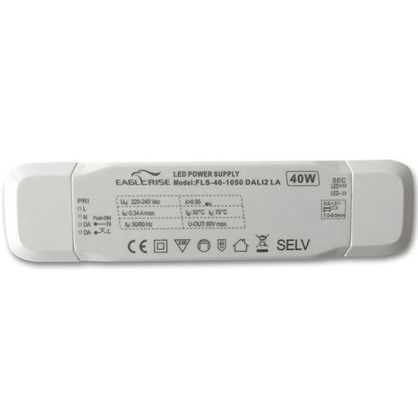 DALI dimmable driver 40W PF 0.95 output voltage DC9-52V output current 700-1050mA image 1