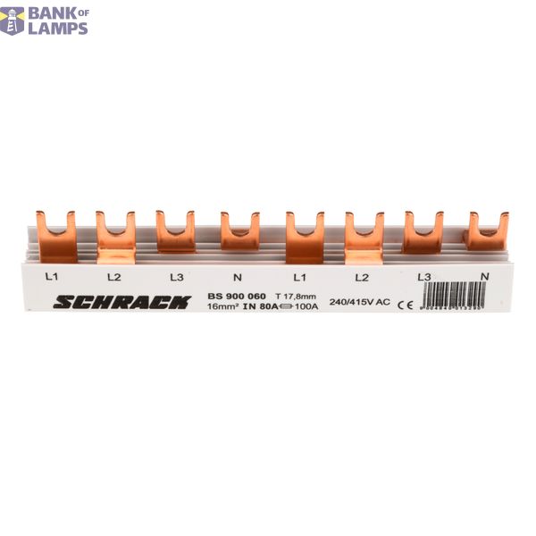 Busbar, 1xRCCB 4-pole, 4xSPD, 8MW (MW=18mm), 16mm2 image 3