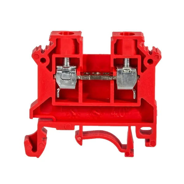 Rail-mounted screw terminal block ZSG1-4.0Nc red image 1
