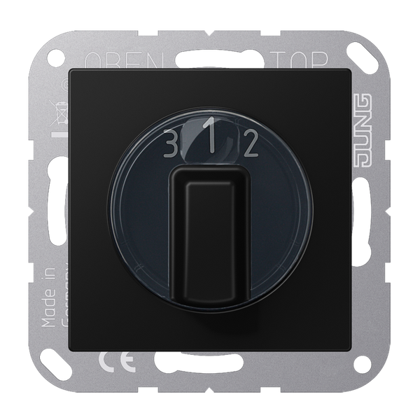 3-step switch A(S)500 matt black 1-pol. image 1