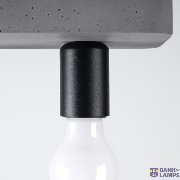 CEILING LAMP TAVO 3 GREY E27 3X15W IP20 image 4
