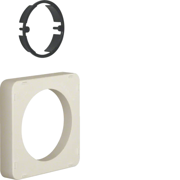 Surface-mounted frame with clamping ring system 42 V white image 1