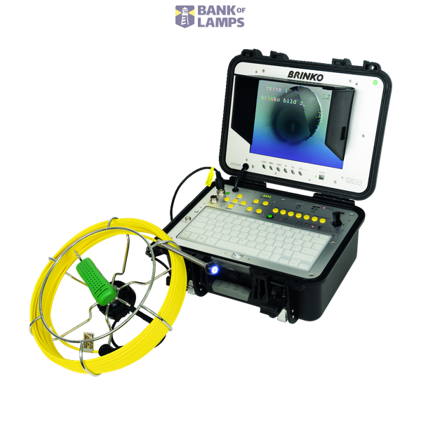 Pipe inspection system BRIcamM control unit, camera head 12mm with 20m hand reel, meter counter, connection cable 3752/20 image 1