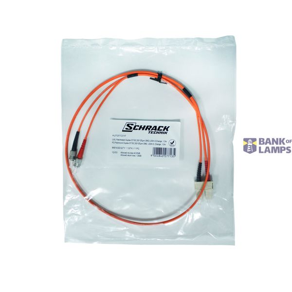 FO Patchcord Duplex ST/SC,62,5/125æm OM1, LS0H, orange, 1m image 3