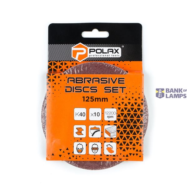 Abrasive discs set 125мм, Abrasive grit  К40 image 2