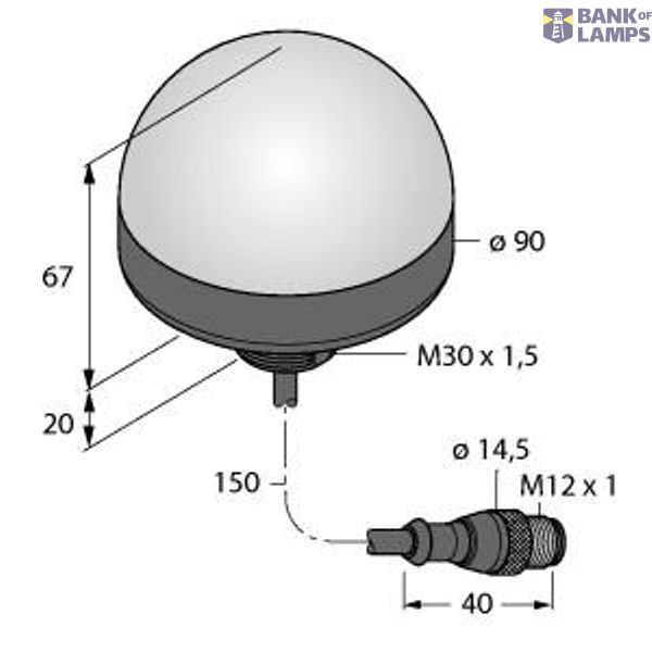 LED Signal Light Alternative order number : 92819   K90LBPQP image 1