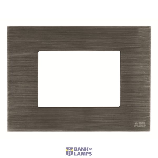 N2373.1 AL Frame - 3 modules - Metal - Polished Steel image 1