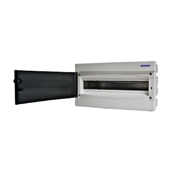 Flush-mounted enclosure 1-row, 18MW, for partition wall image 1