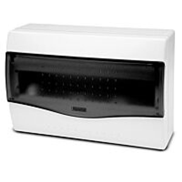 Cabinet NUOVA 3612 12TE on plaster transparent door IP40 image 1