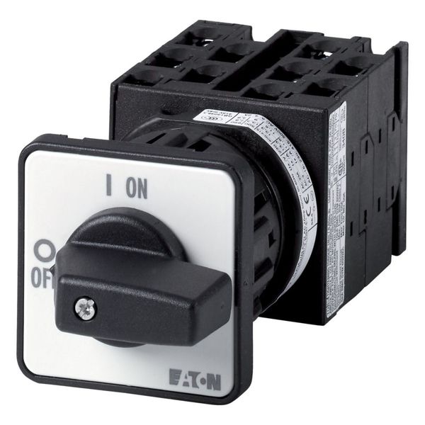 T0-5-8369/EZ Changeoverswitches, T0, 20 A, centre mounting, 5 contact unit(s), Contacts: 10, 90 °, maintained, Without 0 (Off) position, 1-2, Design number 8369 image 5