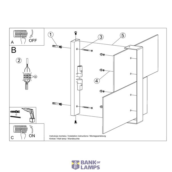 WALL LAMP MASSIMO WHITE G9 2X40W IP20 image 4
